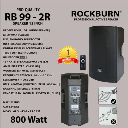 RockBurn, RB 99 - 2R Speaker 15 inch